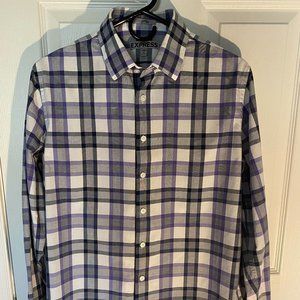 Express Casual Fitted Button Down Shirt Size M